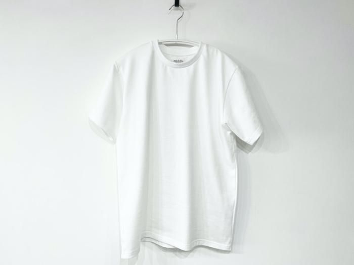 middleミドル〉ニュースタンダードTシャツ/ホワイト