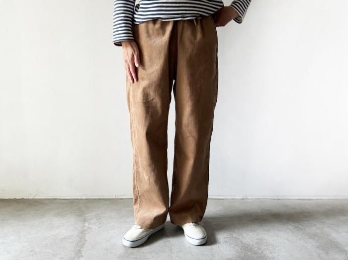 corduroy easy pants / BEIGE