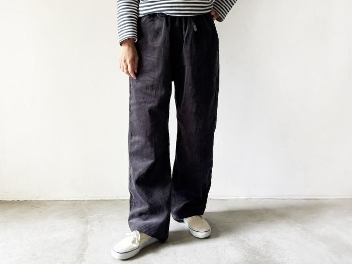 corduroy easy pants / GREY