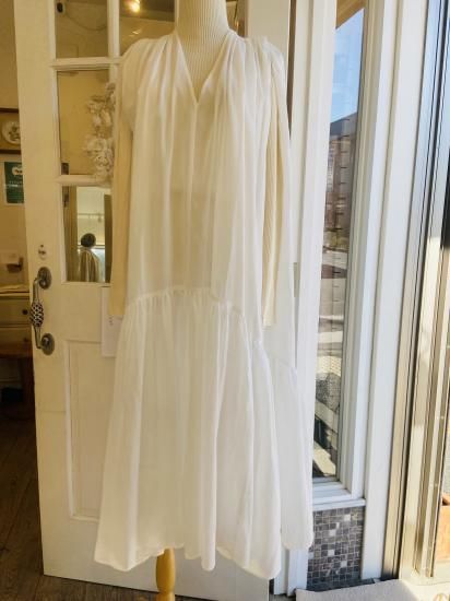 PRISTINE オーガニックコットン ワンピース PRISTINE｜プリスティン】カルゼギャザーワンピース/オーガニック