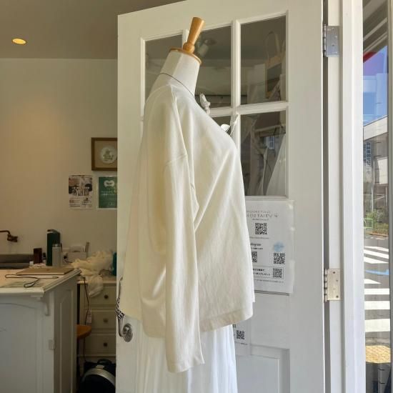 プリスティン 鹿の子メッシュ2wayカーディガン | オーガニック