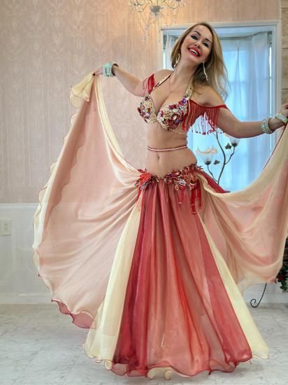 sale!ベリーダンス衣装☆ロシア製デザイナーPolina☆レース翡翠 sale!ベリーダンス衣装☆ロシア製デザイナーPolina☆レース翡翠