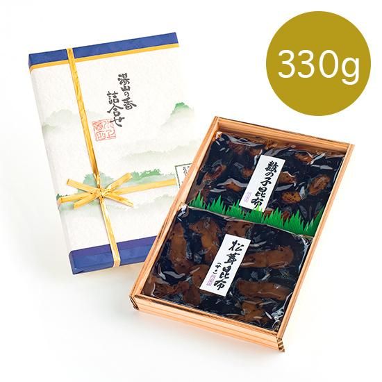 330g】数の子昆布・松茸昆布 二色詰合せ - 佃煮元祖 川上商店