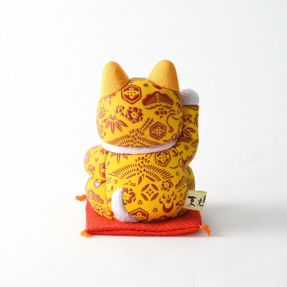 限定！本日ゲリラセール！宝尽くし！【伊勢丹謹製】宝尽くし刺繍小紋 招き猫 小（宝尽くし） - 印伝の山本