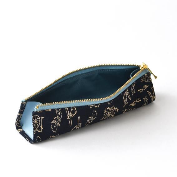 鳥獣人物戯画ペンケース「栂ノ尾」 - 印伝の山本