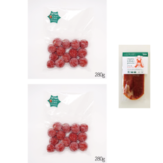 【同梱不可】冷凍／有機トマトとトマトソースのセット