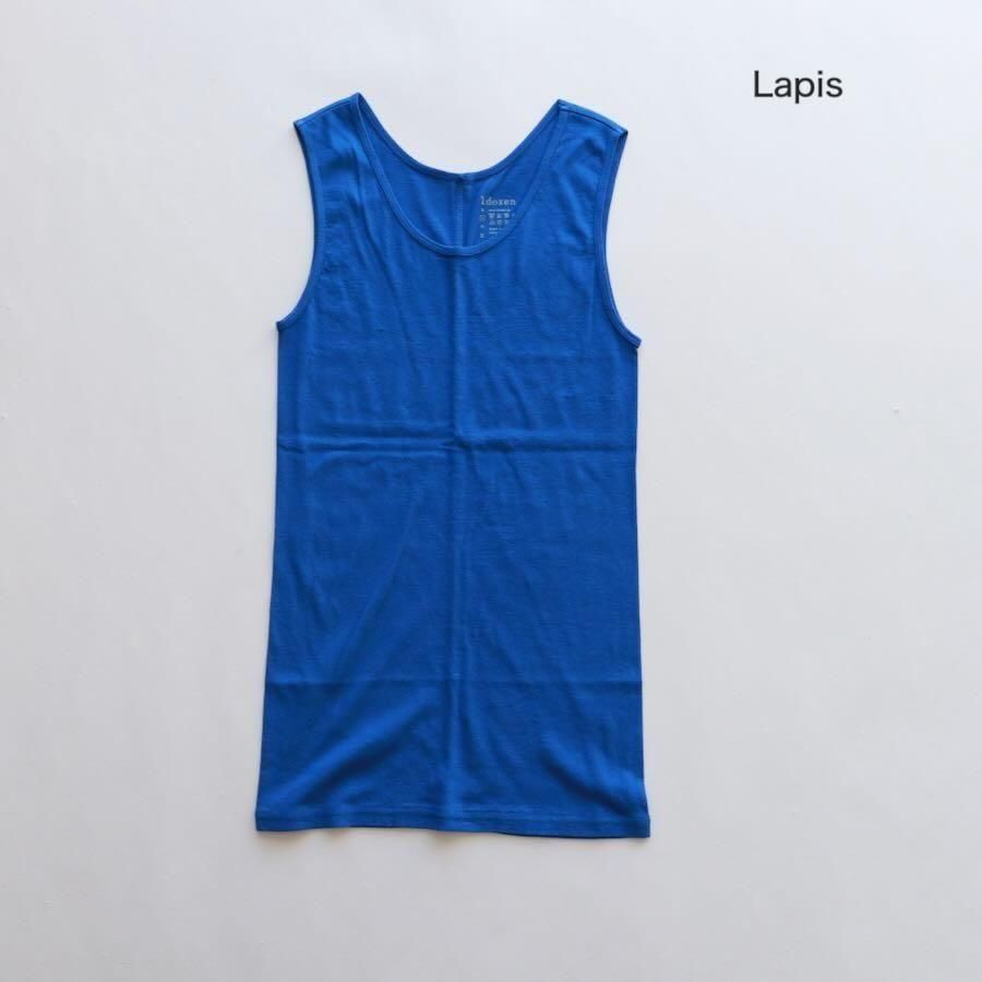 1dozen （イチダース）オーガニックコットンシフォンタンクトップ