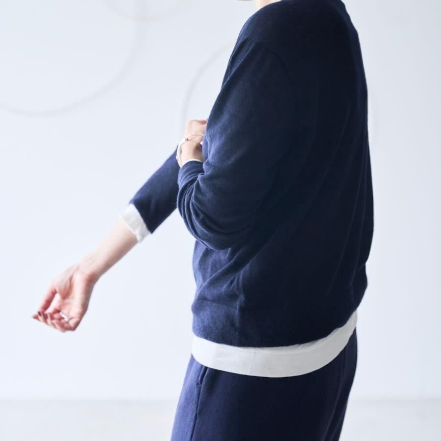 1dozen （イチダース）オーガニックコットンシフォンロングスリーブ