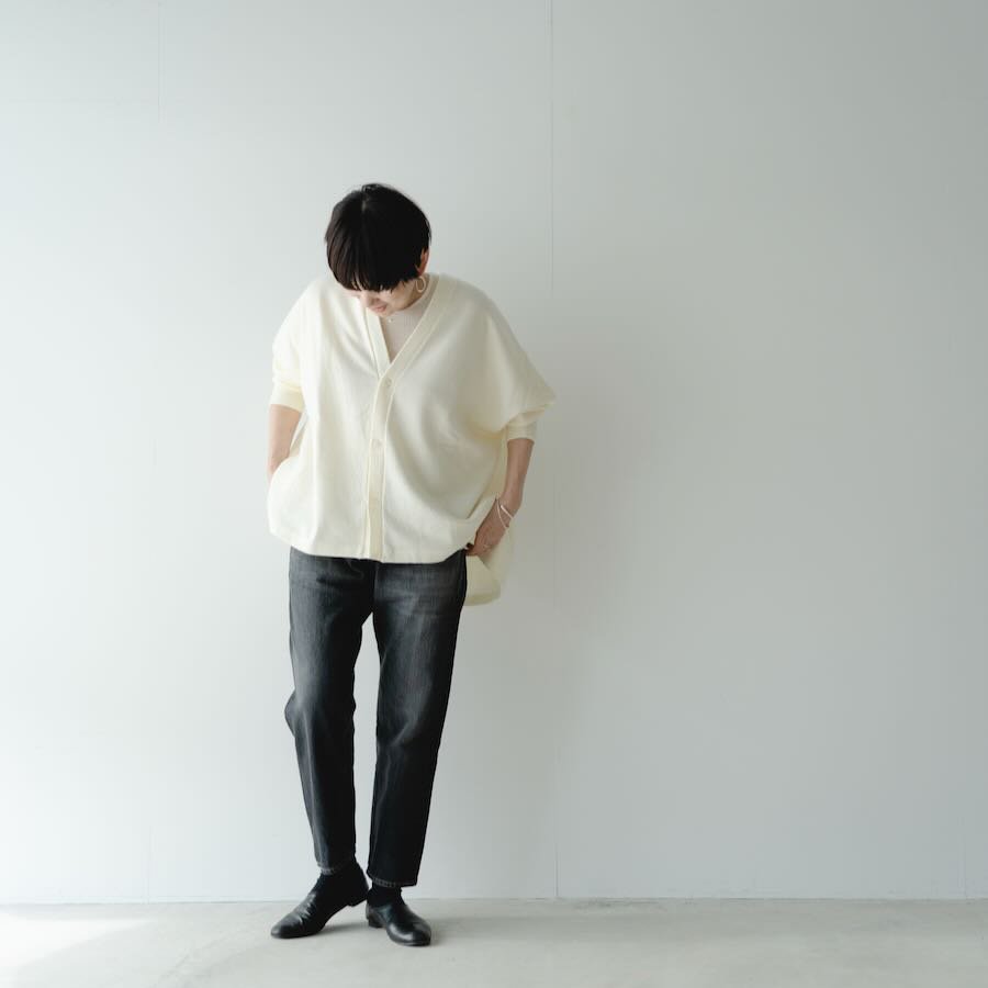 ordinary fits（オーディナリーフィッツ）LOOSE ANKLE DENIM BLK USED