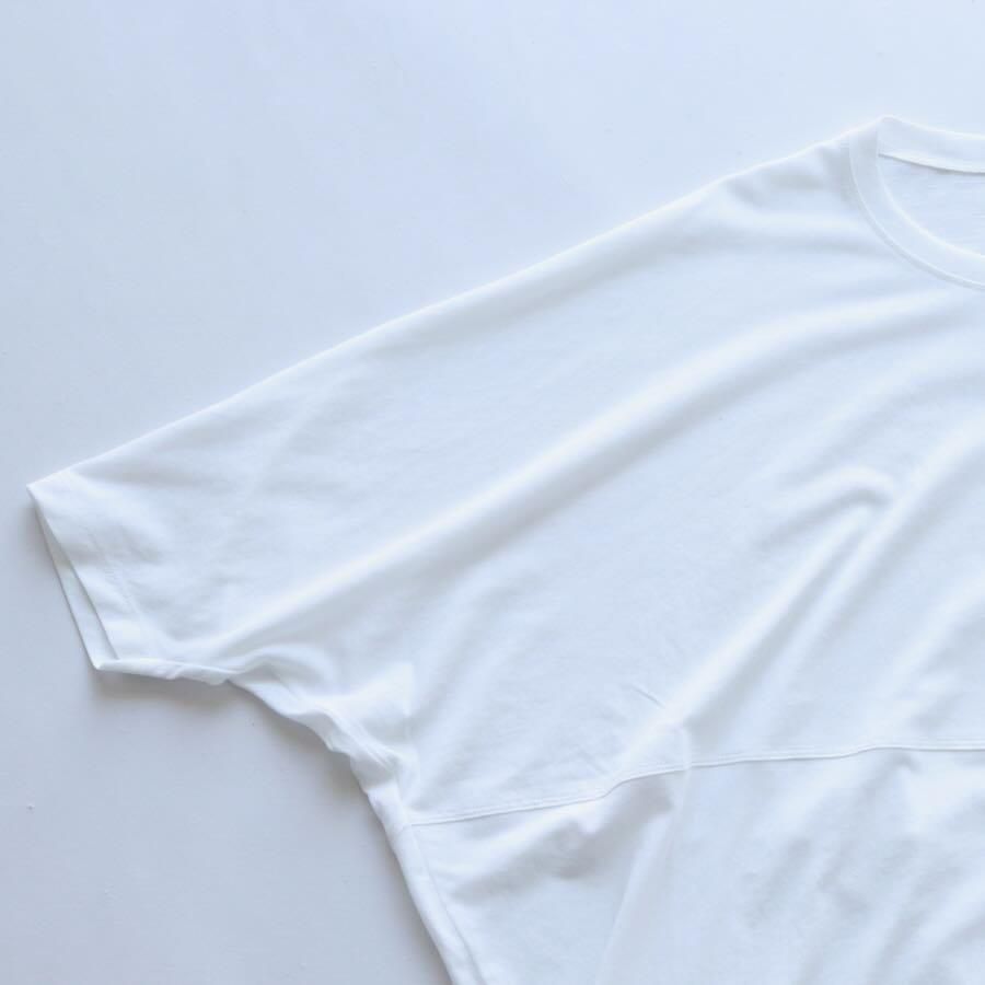 1dozen /Tシャツ/--/コットン/WHT 1dozen ドレープTシャツ 770085 | evam eva 通信販売 art