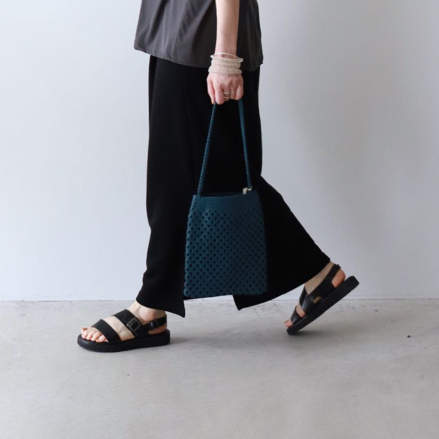 warang wayan morocco（ワランワヤン）leather mesh bag S