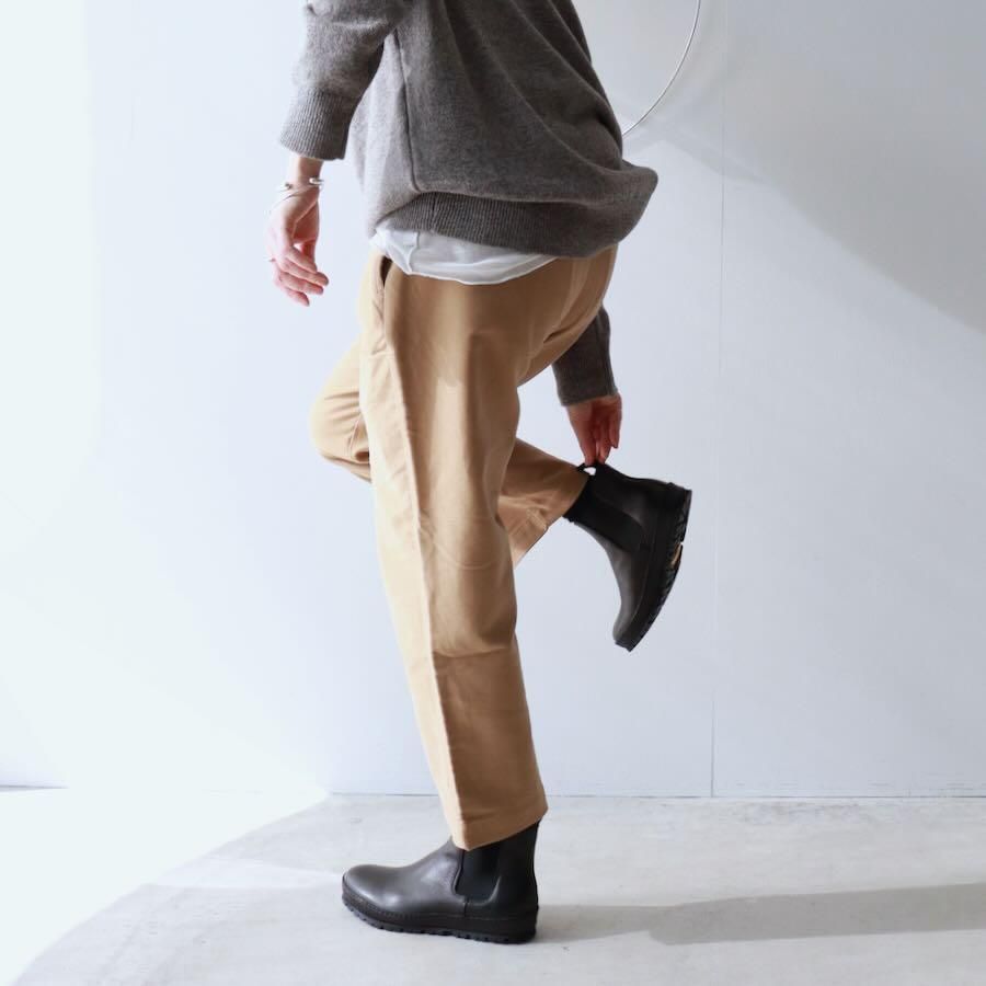 maison de soilメゾンドソイルCOTTON SUEDE EASY TAPERED PANTS