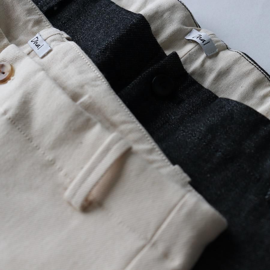 Dhal(ダル)12oz Vintage Stretch Denim Denim No Tuck Slacks