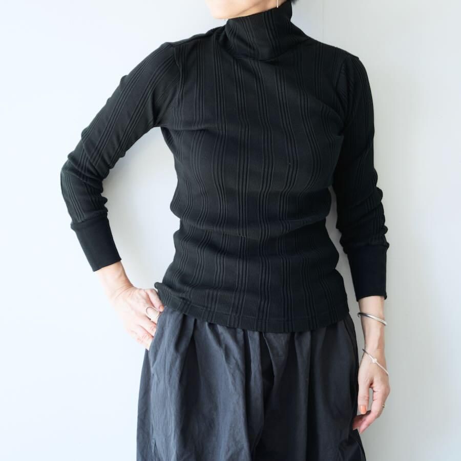 ohh! (オー) Cotton Silk Random Rib L/S Turtle ohh! (オー) Cotton Silk Random Rib L/S Turtle