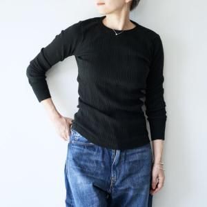 <img class='new_mark_img1' src='https://img.shop-pro.jp/img/new/icons13.gif' style='border:none;display:inline;margin:0px;padding:0px;width:auto;' /> Ohh! / Cotton Silk Random Rib L/S Crew(2color)