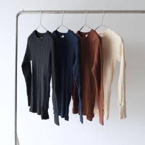 <img class='new_mark_img1' src='https://img.shop-pro.jp/img/new/icons13.gif' style='border:none;display:inline;margin:0px;padding:0px;width:auto;' /> Ohh! / Cotton Silk Random Rib L/S Crew(4color)