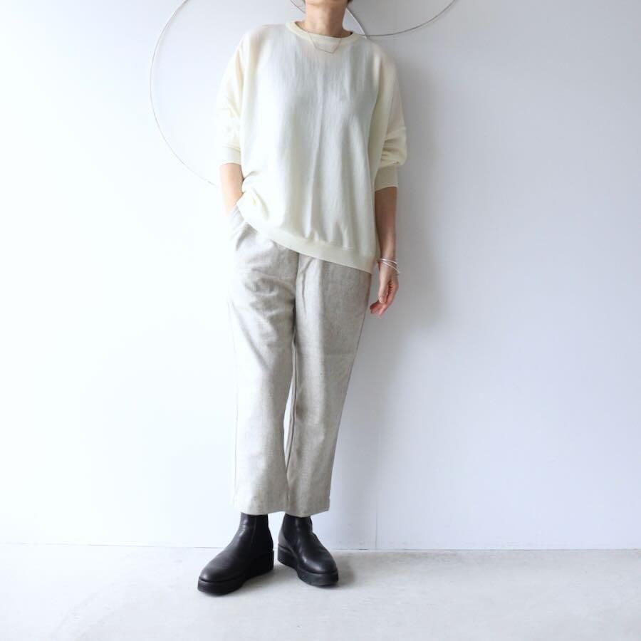 maison de soil（メゾンドソイル）WOOL FLANNEL EASY TAPERED PANTS