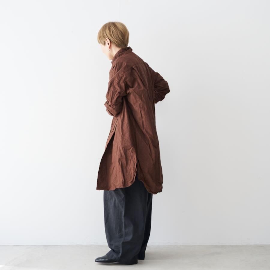 豊富な商品から Veritecoeur（ヴェリテクール）シュリンクロングシャツ チュニック