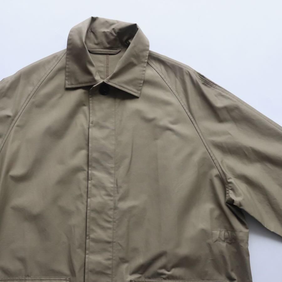 HTS（エイチティーエス）COTTON NYLON BALMACAAN COAT WITH