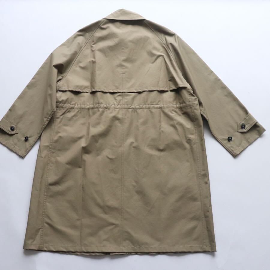HTS（エイチティーエス）COTTON NYLON BALMACAAN COAT WITH GUSSETED POCKET