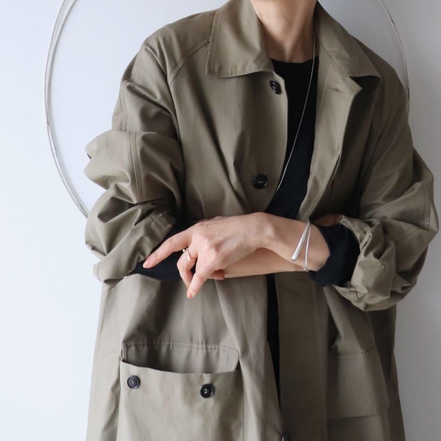 HTS(エイチティーエス)COTTON NYLON BALMACAAN COAT WITH HTS(エイチティーエス)COTTON NYLON BALMACAAN COAT WITH