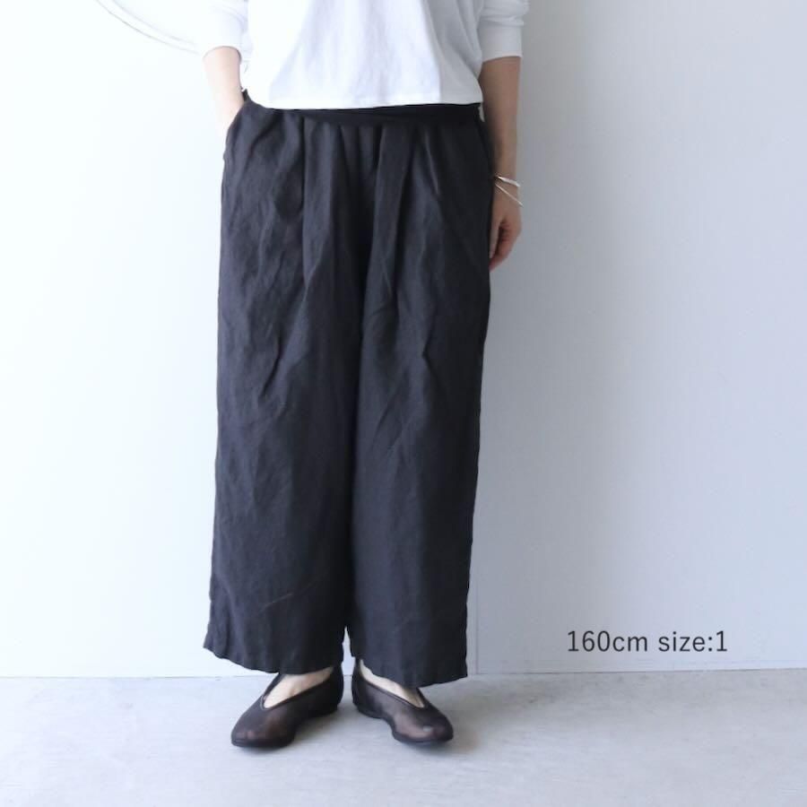 Veritecoeur（ヴェリテクール）リネンボリュームタックパンツ