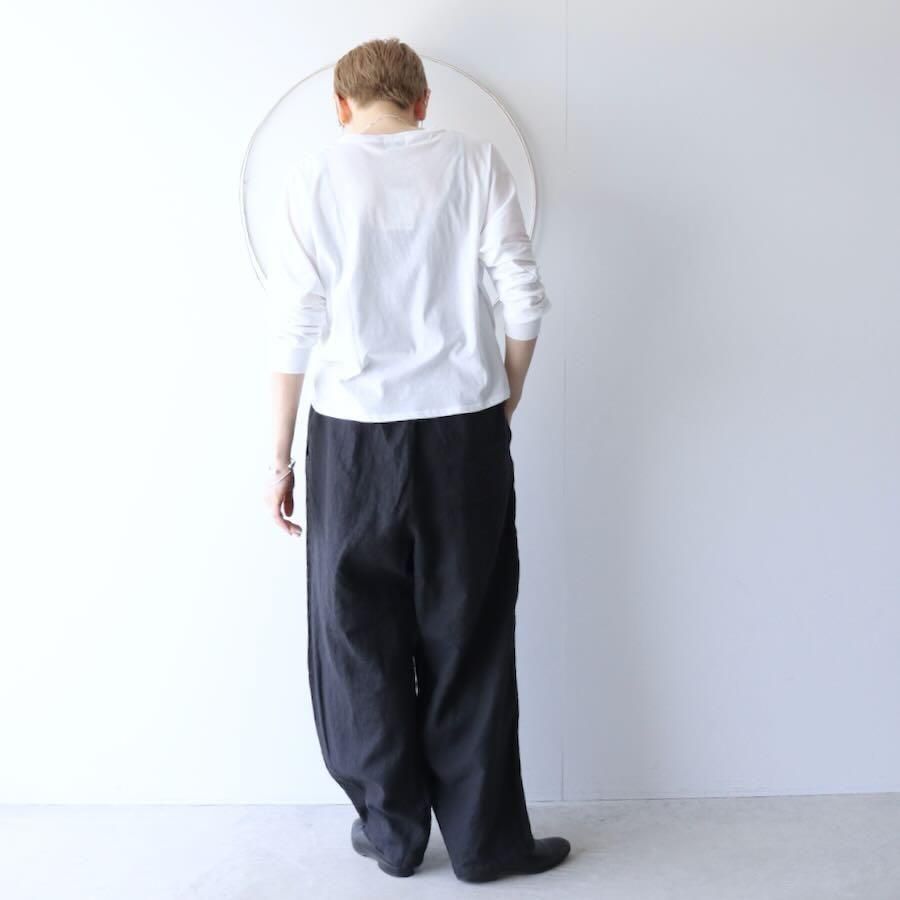 Veritecoeur（ヴェリテクール）リネンボリュームタックパンツ