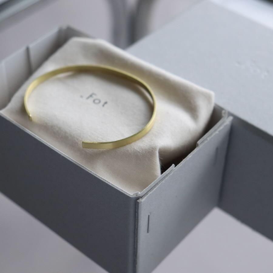 _Fot（フォート）plate bangle 3mm _ square
