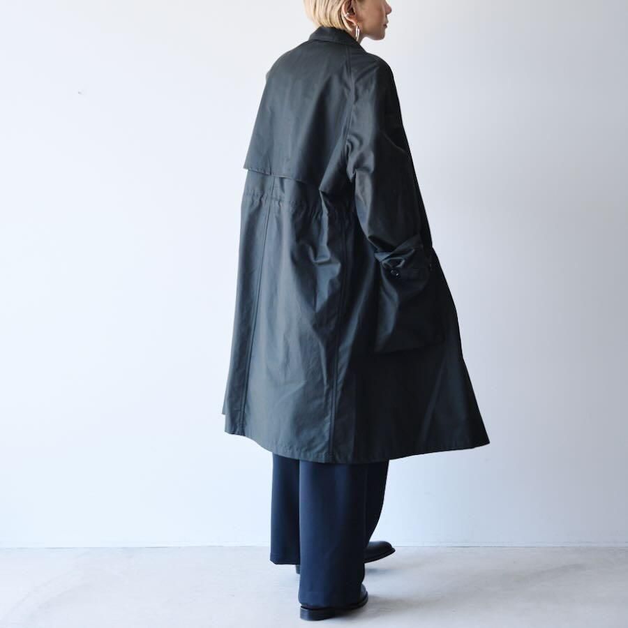 HTS（エイチティーエス）COTTON NYLON BALMACAAN COAT WITH