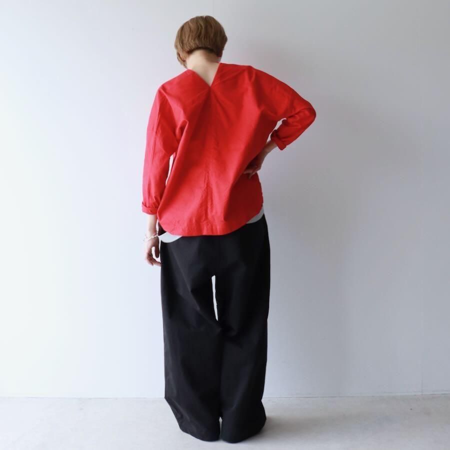 美品 dhal シャツ ダル Dhal（ダル）Wool Gaba Crew shirt