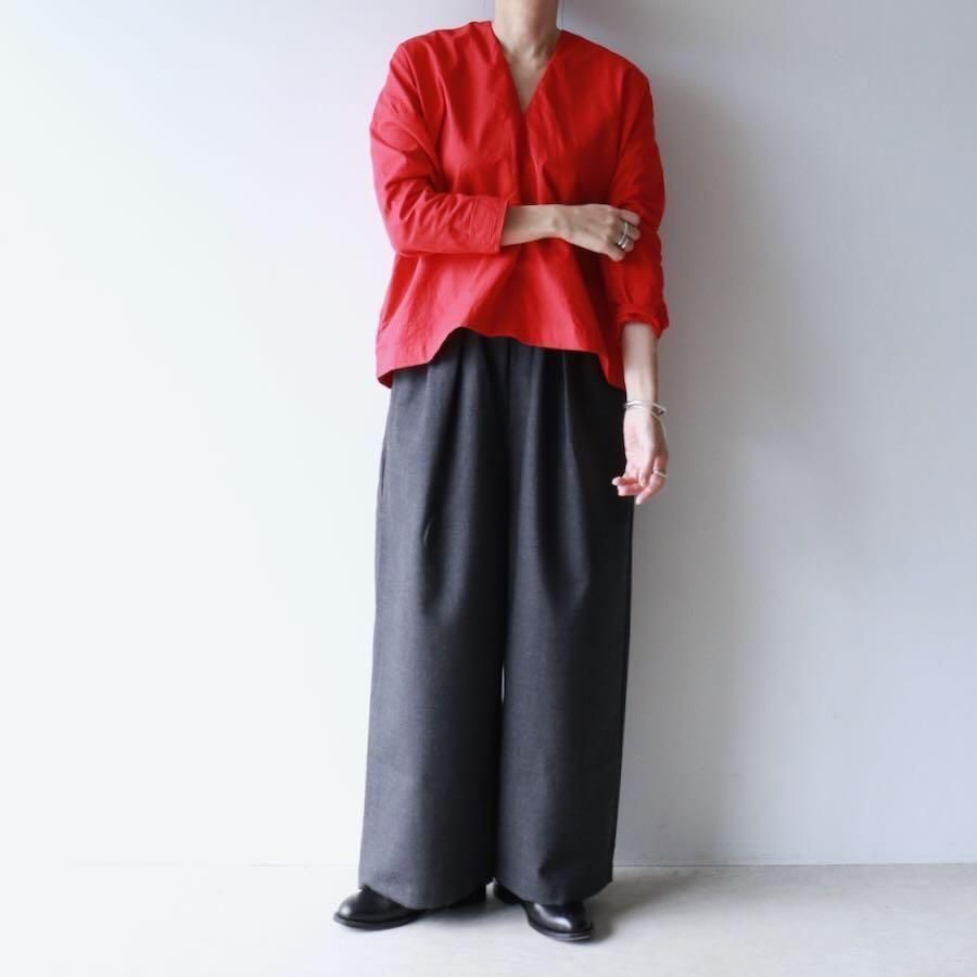 美品 dhal シャツ ダル Dhal / MATSURI Open Collar Shirt -dieci｜online shop