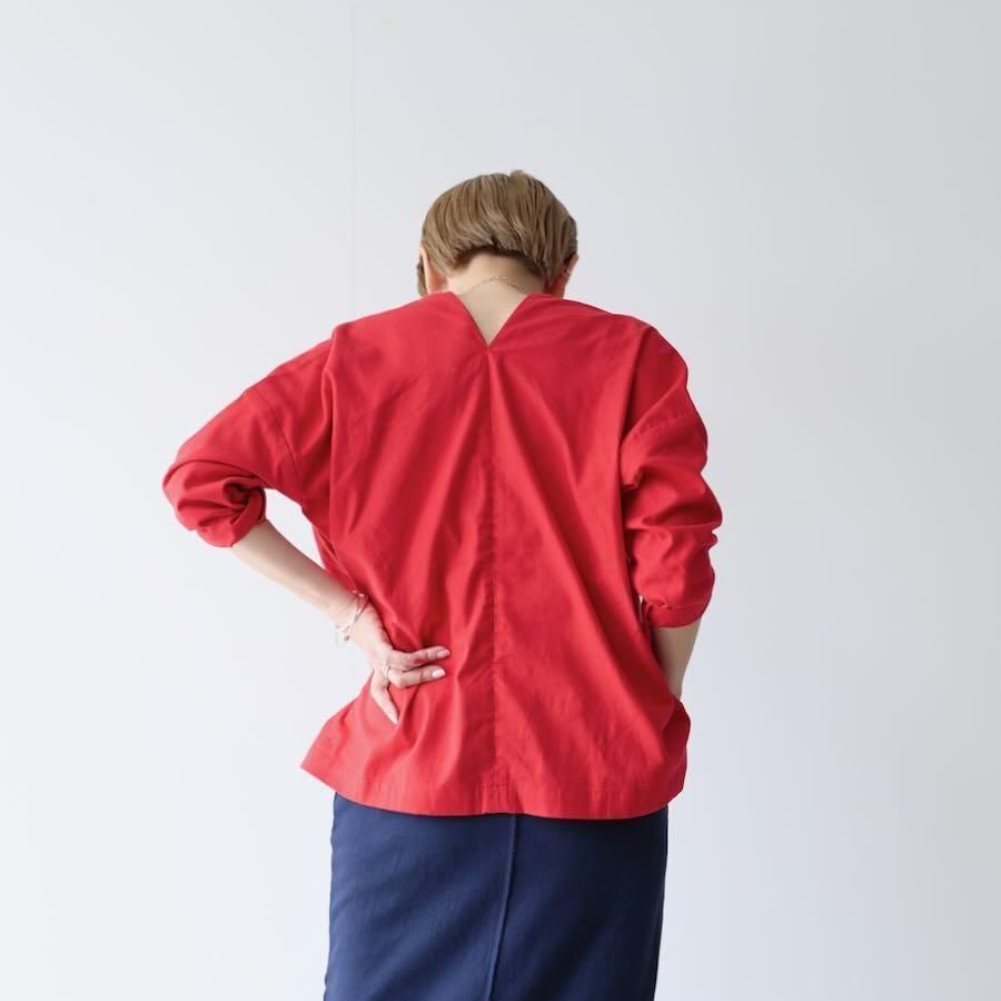 美品 dhal シャツ ダル Dhal(ダル) / Zip Shirt / Red | えがお洋品店オンライン | 衣料