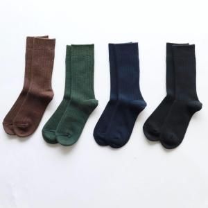 <img class='new_mark_img1' src='https://img.shop-pro.jp/img/new/icons13.gif' style='border:none;display:inline;margin:0px;padding:0px;width:auto;' />ROTOTO / COTTON WOOL RIBBED CREW SOCKS(4color)(23-25cm)