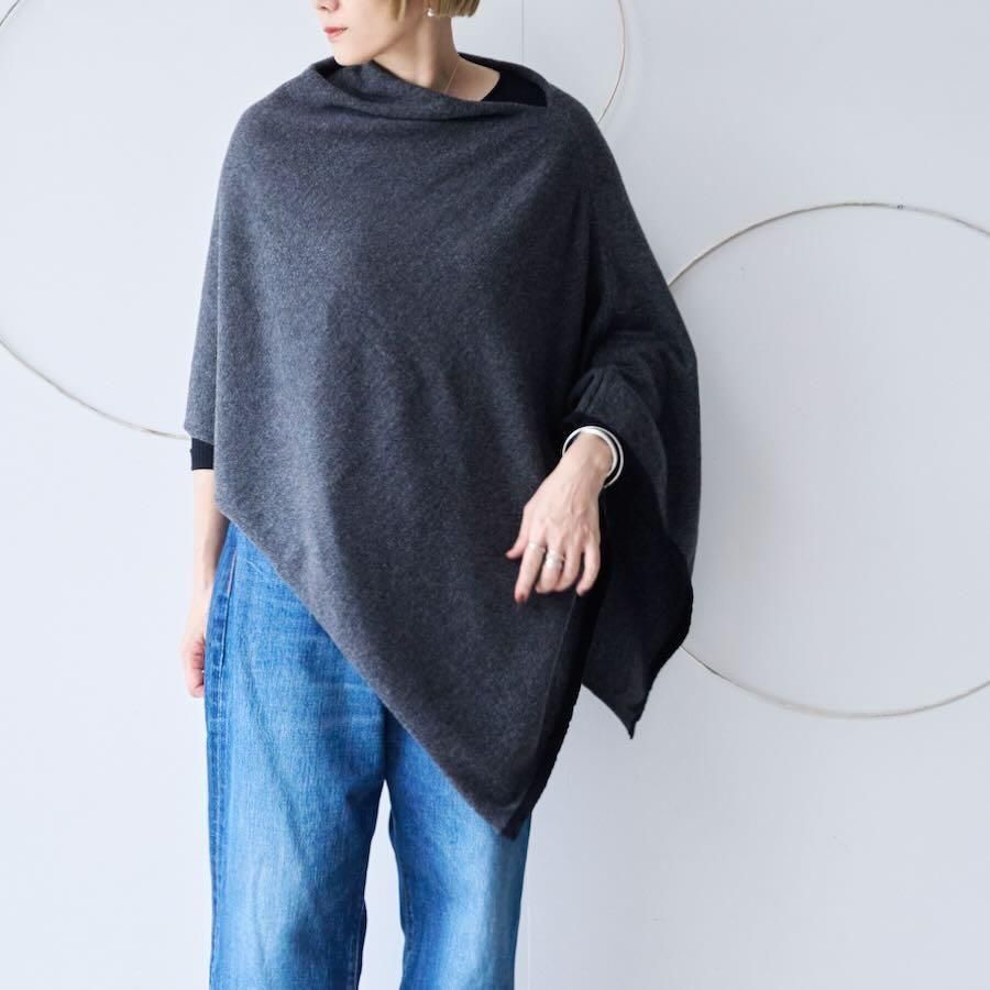 【美品】maison de soil　CASHMERE PLAIN PONCHO maison de soil】 (163cm),Narumi Trading