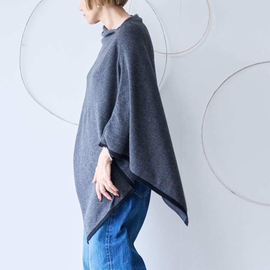 【美品】maison de soil　CASHMERE PLAIN PONCHO maison de soil】 (163cm),Narumi Trading
