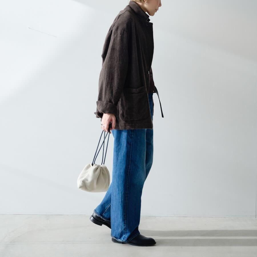 美品Véritécoeur ヴェリテクール ウール混 ジャケット 黒 ゆったり Veritecoeur（ヴェリテクール）ウールテーラードジャケット