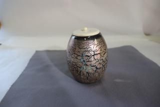 茶道具 切子ガラス 水指 漆 蓋付き （茶道具 - 茶道具 耐熱
