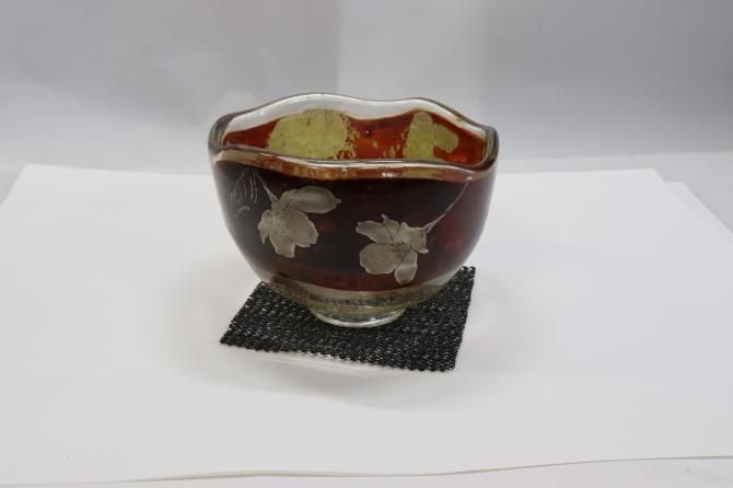 耐熱ガラス熔彩抹茶碗(蒔絵桜) | 工芸ガラス | 耐熱 ガラス 耐熱ガラス熔彩抹茶碗(蒔絵桜) | 工芸ガラス | 耐熱 ガラス