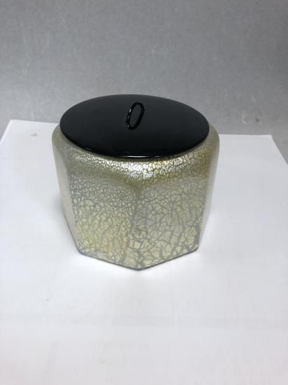 硝子製水指 【義山銀箔水指】