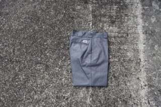 BLUCO×WAX wide tapered work pants GREY-