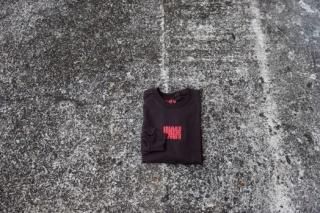 WAX / logo long tee(BROWN)
