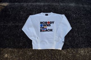 MAGIC NUMBER / NOBODY OWNS THE BEACH CREW SWEAT(White)