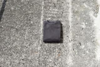 WAX / Cut off sweat shirts(black)