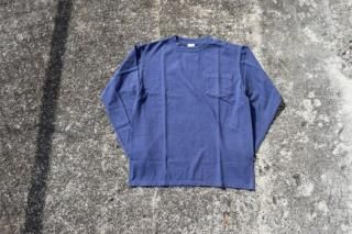 standard california /  SD Heavyweight Pocket Long Sleeve T Vintage Wash (Navy)