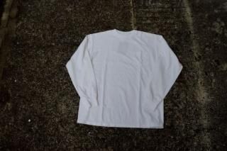 standard california /  SD Heavyweight Pocket Long Sleeve T Vintage Wash (White)