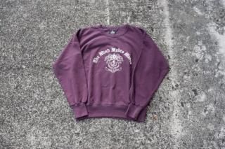 MAGIC NUMBER / CREST WASHED CREW SWEAT (BURGUNDY)