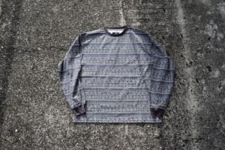 MAGIC NUMBER / FLOWER BORDER L/S T-SHIRT (BLACK)