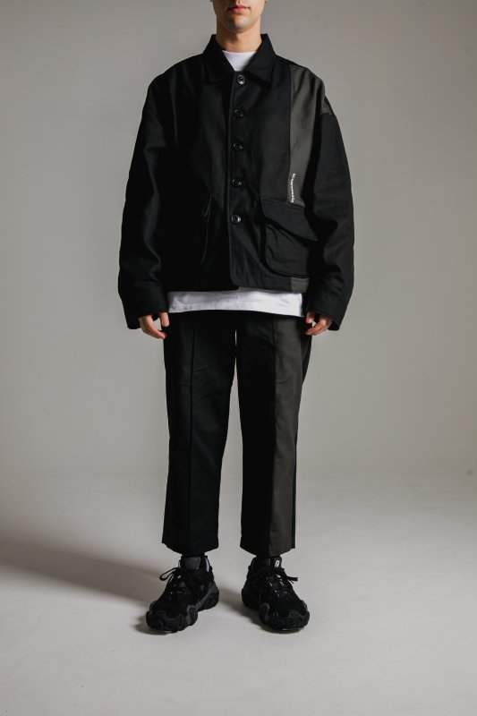 【 20%OFF 】“HUMANITY” Oversize Jacket  BLACK