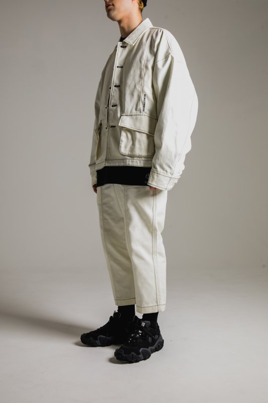 【 20%OFF 】“HUMANITY” Oversize Jacket WHITE