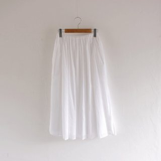 ゴーシュ_WOMEN'S  80/1ローン・ダイ ギャザースカート (3 COLORS)